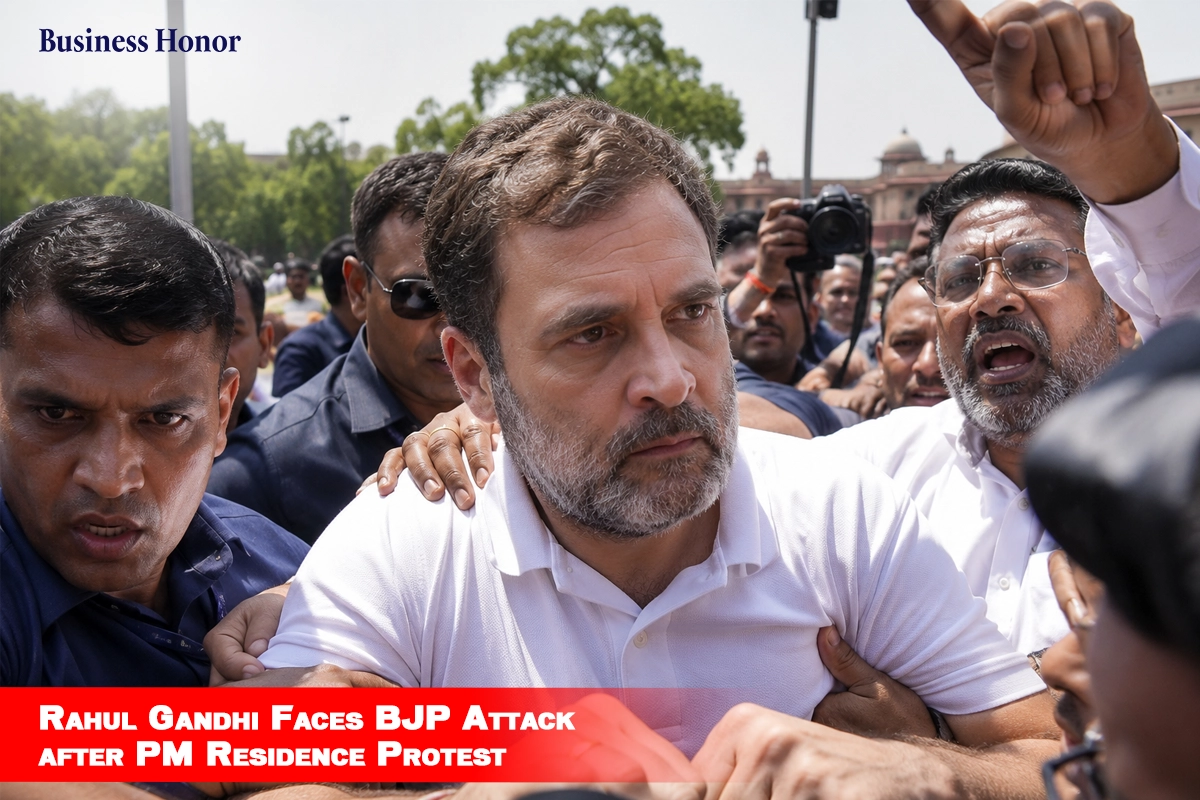  Rahul Gandhi Faces BJP Attack after PM Residence Protest 